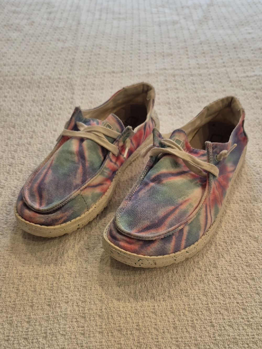 Hey Dude Wendy "Rose Candy Tie Dye" Slip On Shoes Size 7